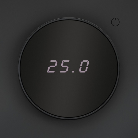 Терморегулятор электронный VOLTUM S70 с индикацией и датчиком, для теплого пола, (графит)