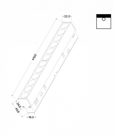 Трековый светильник TR031-2-12W3K-B Maytoni Points