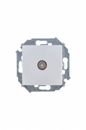 Simon 15 Алюминий Розетка TV одиночная, винт.зажим