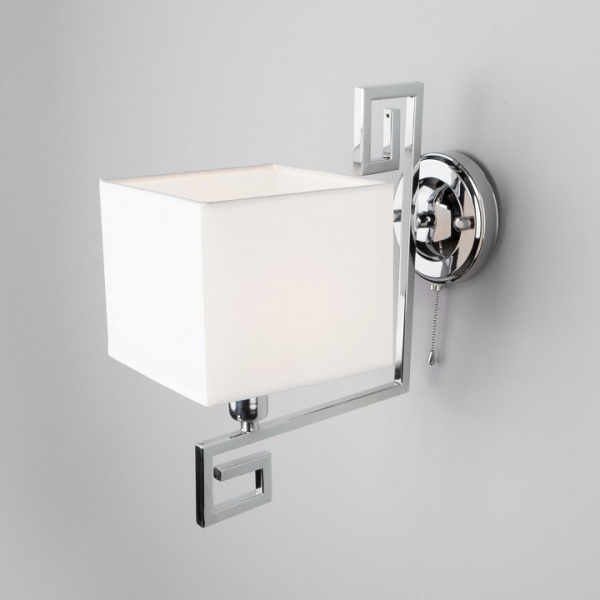 Бра с квадратным абажуром 60115/1 хром Eurosvet Alma