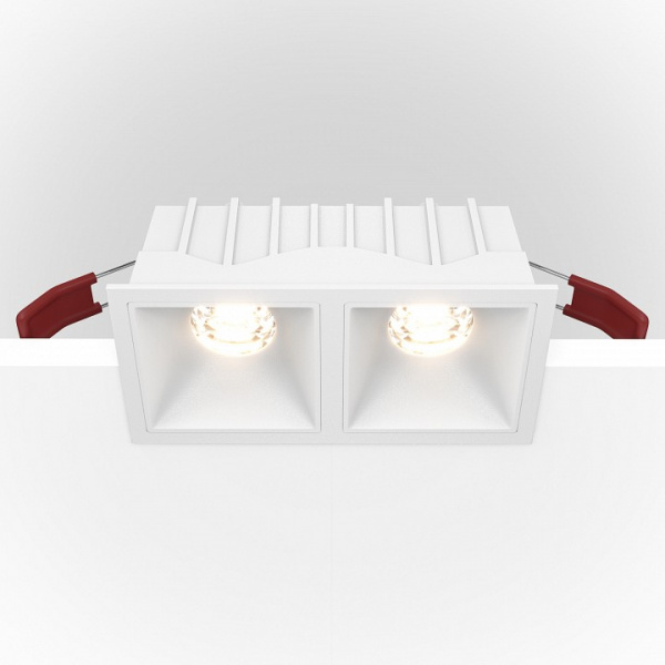 Встраиваемый светильник Downlight DL043-02-10W4K-SQ-W Maytoni Alfa