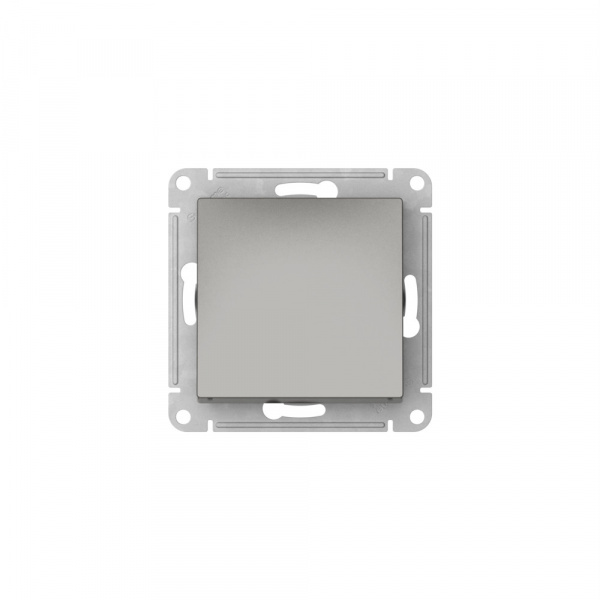 Systeme Electric AtlasDesign Сталь Переключатель 1-клавишный, сх.6, 10АХ, мех., быстрозажим. клем.