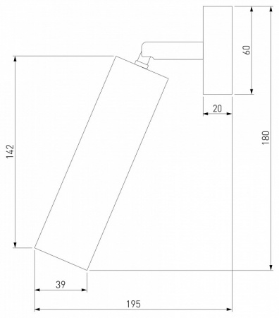 Светодиодный светильник 20128/1 LED белый Eurosvet Ease