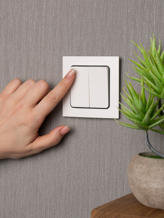 EKF PROxima Стокгольм Белый Выключатель 2-кл, 10А, винт.клеммы