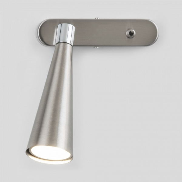 Настенный светильник Horn GU10 SW MRL 1010 сатинированный никель Elektrostandard Horn a047872